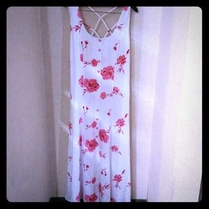 Pink Floral Summer Dress
